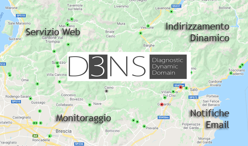 D3NS monitoring map